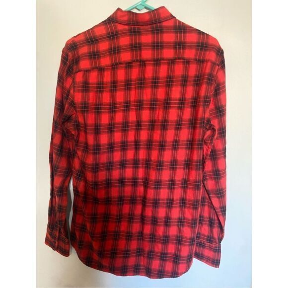 Men’s Arizona Red And Black Plaid Button Down‎ Shirt Size Small - Picture 6 of 6